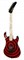 KRAMER 84 BARETTA BLACK/RED BULLSEYE электрогитара, цвет - красные/чёрные кольца - фото 81363
