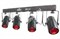 CHAUVET 4 Play комплект из 4 светодиодных эффектов 'лунный цветок' на Т-образной перекладине и транспортировочного чехла - фото 81739
