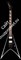 JACKSON JS32 KING V™ электрогитара, цвет черный с белыми гранями - фото 84237