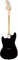 FENDER MUSTANG MN Black электрогитара MUSTANG, цвет блэк, кленовая накладка грифа - фото 86843