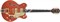 Gretsch G6620TFM Players Edition Nashville Center-Block Double Cut., Bigsby, Tiger Flame Maple, Orange Электр. гит., цв. оранж - фото 89313