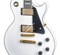 GIBSON CUSTOM LES PAUL CUSTOM ALPINE WHITE электрогитара с кейсом, цвет белый, фурнитура Gold - фото 91748