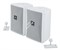 JBL Control 25-1-WH 2-полосная инсталл. всепогодная АС, 5.25"+0.75", 8? 100/200/400Вт, 70/100В до 30Вт, 60-20000Гц, 100°x100°, в комплекте настенный кронштейн InvisiBall, 243x188x145мм, 3.4кг, белый - фото 9309