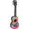 KALA KA-SU-TIEDYE Kala Ukadelic Tiedye, Soprano укулеле, форма корпуса - сопрано, цвет черный , рисунок 'Tie Dye' на верхней дек - фото 96743