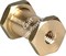066 Переходник с гнезда 1/4" на гнездо 3/8" с гайками - фото 99825