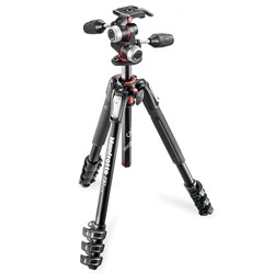 MK190XPRO4-3W штатив алюм. MT190XPRO4 + головка MHXPRO-3W DUAL 4/173/62/3,1/6 (сек/выс/слож/вес/нагр) черный - фото 100063