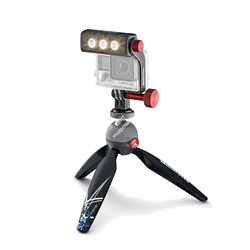 Manfrotto LIGHT-KIT-PIXIXTREME Комплект:штатив Pixi Xtreme+крепление для GoPro+LED свет - фото 100484