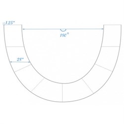 Операторская рельса Proaim Curve Track полукруг - фото 106239