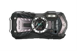 Влагозащищенная компактная фотокамера Ricoh WG-30 Wi-Fi черный с серыми вставками - фото 108226