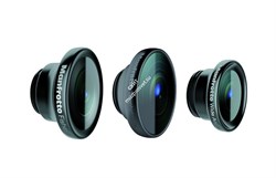 Manfrotto Чехол-бампер чёрный + 3 объектива (фишай, портретный 1,5X, ш - фото 108563