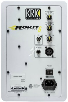 KRK RP6G3W Активный 2-х полосный (Bi-Amp) 6-ти дюймовый студийный звуковой монитор, белый - фото 10895