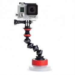 Держатель на присоске Suction Cup & GorillaPod Arm (черный/красный) - фото 110099
