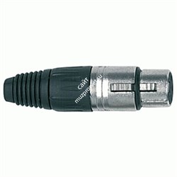 PROEL XLR3FV - разъем XLR 3Р, мама, кабельный,  корпус металл / пластик - фото 112332