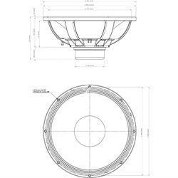 EIGHTEEN SOUND 18NLW9400/8 - 18" динамик НЧ, неодим, 8 Ом, 1200 Вт AES, 98dB, 30...2500 Гц - фото 112884