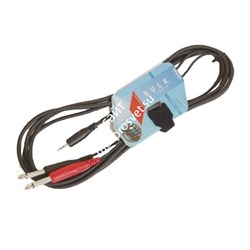 PROEL BULK505LU18 - инсертный кабель 3.5 джек стерео <-> 2 x 6.3  джек моно,  длина - 1,8м - фото 113188