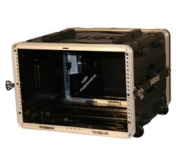 GATOR GRR-6L - рэковый кейс на 6U, стальные рельсы, глубина 19", на колесах, пластик - фото 113352