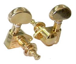 Samick GH102 GD(R3, L3) Grover - Колки для эл./ акуст. гитары, золотистое покрытие (компл.: 6 шт) - фото 113556