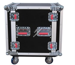 GATOR G-TOUR 12U CAST - рэковый флайт-кейс, 12 U, на колесах,дерево,черный - фото 113830