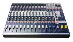 Soundcraft EFX12 микшер 12 моно, 2 стерео, 2 Aux. Встроенный процессор эффектов Lexicon. 32 пресета, специальные настройки для караоке. Рэковые крепления в комплекте - фото 11409