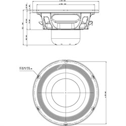 EIGHTEEN SOUND 8NW650/8 - 8" динамик, неодим, 300 Вт, 8 Ом, 96 дБ, 55...6300 - фото 114718