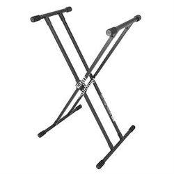 ONSTAGE KS8191XX - клавишная стойка двойная крестообразная, регулируемая высота и ширина, Lock-Tight - фото 115049