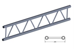 INVOLIGHT IFX29-250 - ферма плоская, прямая, 2.5 м, 290 мм, труба 50 мм - фото 115198