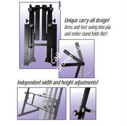 ONSTAGE KS7350 - клавишная стойка, усиленная, регулируемая высота и ширина. - фото 115690