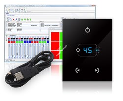SUNLITE STICK-GA2 - настенный сенсорный DMX контроллер, 512 каналов, DMX-512,  (USB каб ) - фото 115735