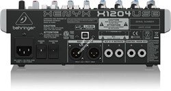 BEHRINGER X1204USB микшер, 4 моновхода с компрессорами, 2 стерео, 2 AUX-шины, процессор эффектов, USB - фото 11663