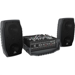 BEHRINGER PPA200 5-канальная система звукоусиления 150 Вт, микшер, усилитель, процессор, акустические системы, микрофон, кабели - фото 11835