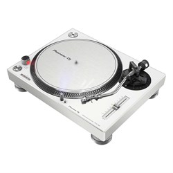 PIONEER PLX-500-W - виниловый проигрыватель с линейным входом и прямым приводом белого цвета - фото 118390