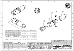 AMPHENOL AP-4-11 - разъем кабельный  4 контакта, "мама ",  корпус - пластик, черный - фото 119339