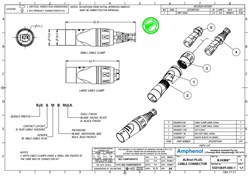 AMPHENOL RJX8M - корпус для кабельного разъема RJ45, серия XLRnet,  цвет серебро - фото 119351