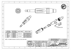 AMPHENOL TS3PJ - джек стерео, кабельный, 6.3 мм,  цвет никель, зажим Jaws,  колпачок пластик - фото 119448