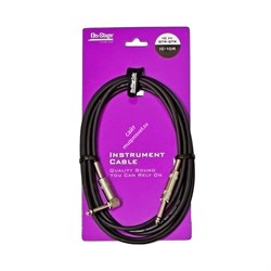 ONSTAGE IC-10R - инструм.кабель,  6.3 джек моно <-> 6.3 джек моно (угловой), дл. 3,05м - фото 119563