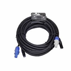 INVOTONE ADPC1010 - кабель смежный 3х1.5мм2 , 2х0.22мм2  PowerCon in/out - XLR DMX in/out  10 м - фото 119705