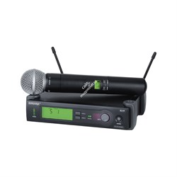 SHURE SLX24E/SM58 P4 - профессиональная двухантенная радиосистема с капсюлем SM58 (702-726 MHz) - фото 119890