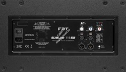 FBT SUBLINE 115SA - акт. сабвуфер, класс D, мощность 700 Вт RMS, 40 Гц-140 Гц, - фото 120177