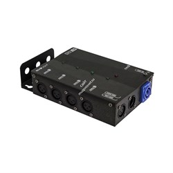 INVOLIGHT DMXS4 - сплиттер DMX сигнала, 1 вход XLR, 4 выхода XLR, гальваническая развязка - фото 120391