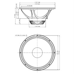 EIGHTEEN SOUND 15ND830/8 - 15" динамик НЧ, неодим, 8 Ом, 450 Вт AES, 98dB, 38...5000 Гц - фото 122221