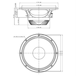 EIGHTEEN SOUND 12ND930/8 - 12'' динамик НЧ, неодим, 8 Ом, 500 Вт AES, 98 дБ, 46...4500 Гц - фото 122392