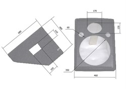 ES-ACOUSTIC ES15 MP-K - корпус сценического монитора под динамик 15" и ВЧ драйвер с рупором - фото 122604