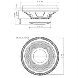 EIGHTEEN SOUND 15LW1500/8 - 15" динамик с расширенным НЧ, 8 Ом, 1000 Вт AES, 96дБ, 40...2000 Гц - фото 122938