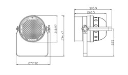 INVOLIGHT LEDPAR64/BK - светодиодный RGB прожектор (черн.), DMX-512, звуковая активация, авто - фото 123240
