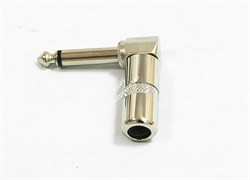 INVOTONE J130C - джек моно, кабельный,  6.3 мм угловой, корпус металл - фото 123307