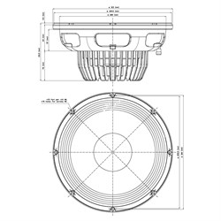 EIGHTEEN SOUND 12NLW9300/8 - 12'' динамик НЧ, неодим, 8 Ом, 800 Вт AES, 97 дБ, 50...4000 Гц - фото 123471