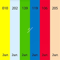 Fotokvant Color Kit (3245) набор №1 цветных гелевых фильтров 30x30 см - фото 130416