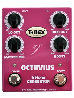 T-REX Octavius Педаль эффектов Modulation для гитары (LO OCT, HIGH OCT, MASTER MIX, BOOST) - фото 140736