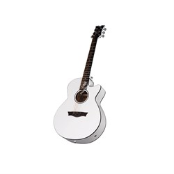 DEAN AX PE CWH - электроакустическая гитара с вырезом, цвет белый - фото 145976