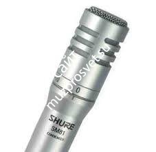 SHURE SM81 конденсаторный кардиоидный вокально-инструментальный микрофон без кабеля - фото 146249